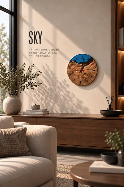 Wall Clock "Sky" — Часы Underwood